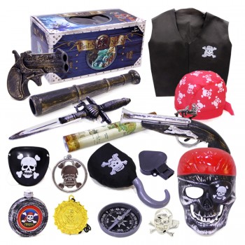 Pirate Theme Toys Supplier Party Toy Decoration Set  Dress Up Toy Treasure Box Type B Children Age 3+ Birthday Gift Kids Party