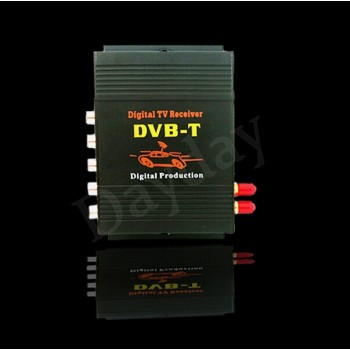 Car DVB-T MPEG-4 Dual Tuner 140-200KM/H DVB T SD Car Digital TV Tuner Receiver for Europe Middle East Australia