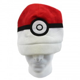Kids Cosplay Cartoon Hat Party POKv BALL - Soft Plush Cap New  Pocket Monsters Red Blue  Cosplay Hat