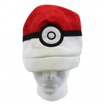 Kids Cosplay Cartoon Hat Party POKv BALL - Soft Plush Cap New  Pocket Monsters Red Blue  Cosplay Hat