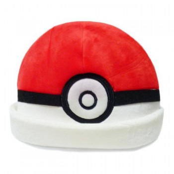 Kids Cosplay Cartoon Hat Party POKv BALL - Soft Plush Cap New  Pocket Monsters Red Blue  Cosplay Hat