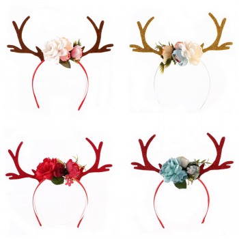 Christmas Headbands Hat Fancy Dress Reindeer Antlers Santa Xmas Party Kids Adult children Kids Party Cartoon Hats
