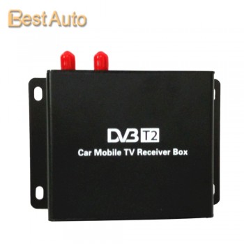High quality Good Signal TV Receiver Car Digital TV Box DVB-T2 TV Box Digital TV Receiver with Dual Tuners for Russia
