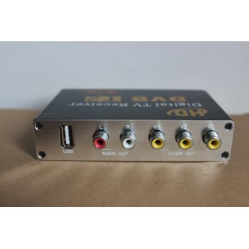 80-110km/h Car DVB-T2 Digital TV Receiver Box with Dual Tuner Antennas and MPEG4 AVC/H.264 HDMI USB CVBS Multimedia play and PVR