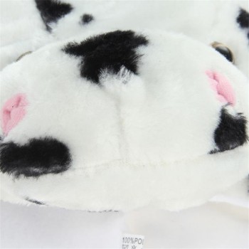 Cartoon short plush cow animal hat photo prop cosplay plush toy hat christmas halloween birthday party dress up