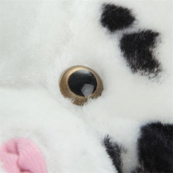 Cartoon short plush cow animal hat photo prop cosplay plush toy hat christmas halloween birthday party dress up
