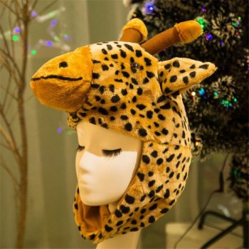 Plush giraffe animal headdress Set head cap photo props cosplay toy hat plush toy Christmas Halloween birthday party dress up