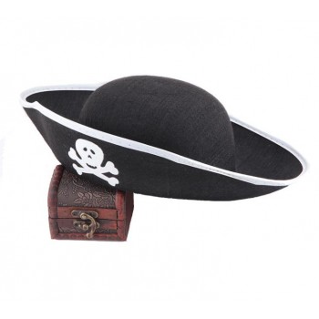 Halloween Accessories Skull Hat Caribbean Pirate Hat Piracy Hats Corsair Cap Party Props Costume Theater Toy