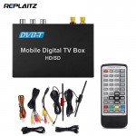 DVB-T Car TV Box Mobile Digital Receiver HD/SD UHF 470MHz - 862MHz /VHF 174MHz - 230MHz Dual Tuners USB HDMI AV-out TV/Radio