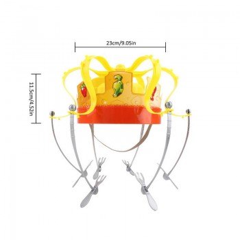 Crown Food Hat Funny Tidy Party Eat The Food Strawberry Marshmallow With Revolving Party Hat