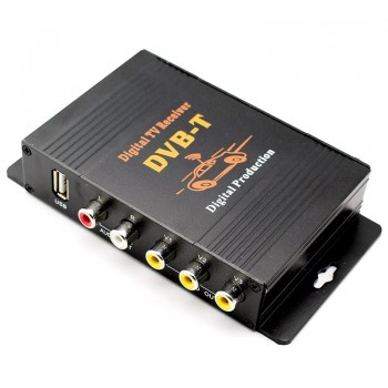 GreenYi Car DVB-T TV Box TV Receiver Dual Tuner High Speed Mpeg4 Car Digital TV Tuner For Car DVD Auto Mobile DVB-T Receiver Kit