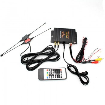 GreenYi Car DVB-T TV Box TV Receiver Dual Tuner High Speed Mpeg4 Car Digital TV Tuner For Car DVD Auto Mobile DVB-T Receiver Kit