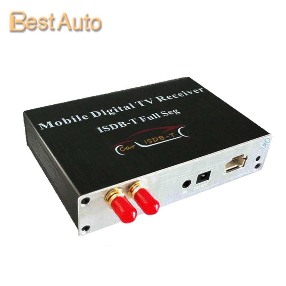 Free Shipping High Quality Car Digital TV Box External ISDB-T TV Full Seg Dual Tunners for Brazil/Peru/Argentina/Philippine