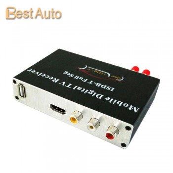 Free Shipping High Quality Car Digital TV Box External ISDB-T TV Full Seg Dual Tunners for Brazil/Peru/Argentina/Philippine