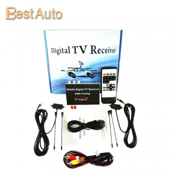Free Shipping High Quality Car Digital TV Box External ISDB-T TV Full Seg Dual Tunners for Brazil/Peru/Argentina/Philippine