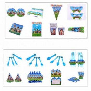 145pcs Unicorn Princess kids happy Birthday child Party Decorations  Tableware Set  Favor hat gift