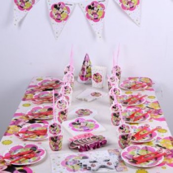 145pcs Unicorn Princess kids happy Birthday child Party Decorations  Tableware Set  Favor hat gift