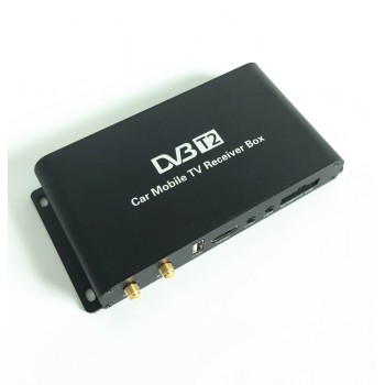 For Russia, Thailand, Columbia, Indonesia, Singapore  car DVB-T2 mobile digital TV 4 tuner receiver DVB-T2 car free shipping
