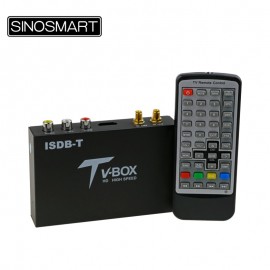Free shipping Car Digital TV Box external ISDB-T TV Full seg dual tunners for Brazil/Peru/Argentina/Philippine