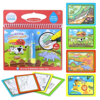 COOLPLAY Magic Water Drawing Book Coloring Book Doodle amp; Magic Pen Painting Drawing Board For Kids Toys Birthday Gift )