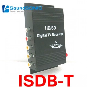 Mobile Car ISDB-T ISDBT ISDB T Digital TV Receiver Box One Seg With Remote Control For Brazil Peru Argentina Chile South America