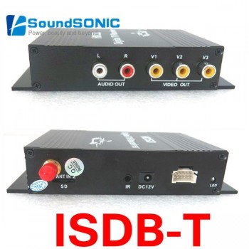Mobile Car ISDB-T ISDBT ISDB T Digital TV Receiver Box One Seg With Remote Control For Brazil Peru Argentina Chile South America
