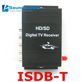 Mobile Car ISDB-T ISDBT ISDB T Digital TV Receiver Box One Seg With Remote Control For Brazil Peru Argentina Chile South America