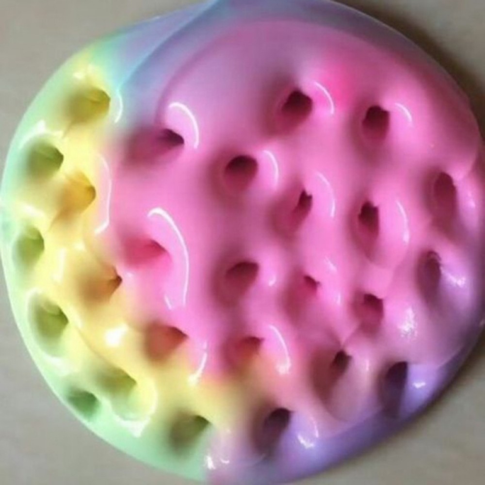 100ml Rainbow Slime Fluffy Floam Kids Modeling Clay Toys Polymer Educational Toys Safe Cotton Slime Anti Stress Plasticine Gifts