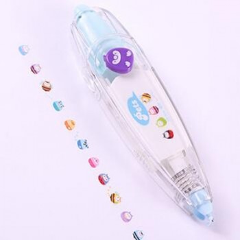 Baby Drawing Toys Child Creative Correction Tape Sticker Pen Cute Cartoon Book Decorative Kid Novelty Floral Adesivos Label Tape
