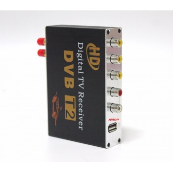 Hiriot Mobile Car DVB-T2 Digital TV Box TV Receiver Double Tuner H.264 Multi-Languages For Car DVD Android Player 1080p mpeg4/2