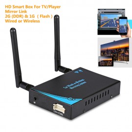 PTV888 Linux RT1185 2G DDR 1G Flash Car Wiredamp;Wireless Mirroring System WiFi Smart TV Box HD Receiver iOS/Android Mirror Link