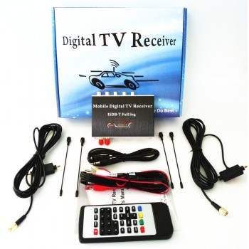 Car ISDB-T Dual tuner Full SEG Digital TV Tuner Receiver Box For Brazil Chile Peru Argentina South America Philippines