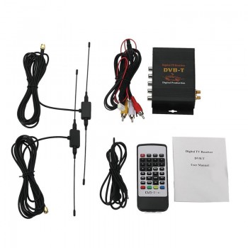 SMARTECH DVBT Dual tuner Digital TV Receiver external box Mobile DVBT TV Receiver for Car DVD digital TV tuner Mpeg4