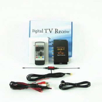 140-190km/h Car Mobility MPEG-4 DVB-T Digital TV Tuner Receiver Box MPEG2 MPEG4 AVC/H.264 with USB HDMI Slot for Car DVD Player