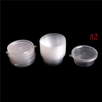 Plastic Color Plasticine Clear Containers Glue Putty Foam Ball Storage Boxes 25ml /30ml  Slime Storage  10pcs/lot