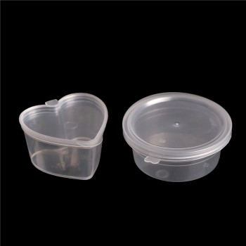 Plastic Color Plasticine Clear Containers Glue Putty Foam Ball Storage Boxes 25ml /30ml  Slime Storage  10pcs/lot