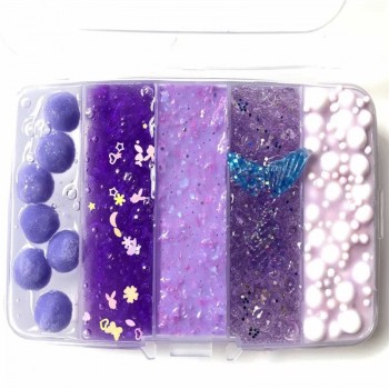 Fun fluffy color modeling clay box kit slime supplies putty polymer lizun slimes light plasticine antistress toys for children