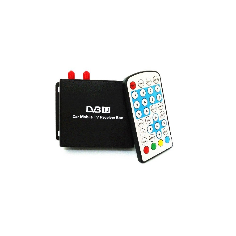 Car HD DVB-T2 Double tuner Digital TV receiver SIANO two mobility tuner active antenn