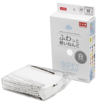 Japan DAISO Slime Diy Toys Fluffy Soft Super Light Modeling Air Dry Clay Blue Pink White Coffee Red Model Plastilina Plasticine