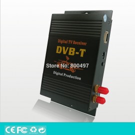 Car DVB-T HD 1080P HDMI CVBS Mobile Digital TV Receiver Mobile Car DVB-T MPEG4 MPEG2 Digital TV Dual Tuner HD Receiver Box Set