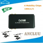 4 Antenna H.265 Car DVB T2 Mobile Digital TV Box External USB DVB-T2 Car TV Receiver for Germany Europe Southeast Asia