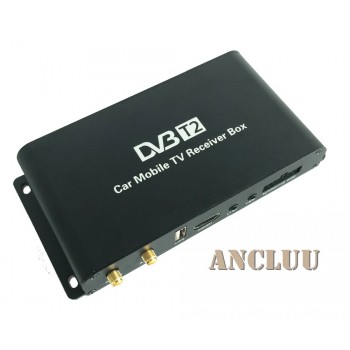 4 Antenna H.265 Car DVB T2 Mobile Digital TV Box External USB DVB-T2 Car TV Receiver for Germany Europe Southeast Asia