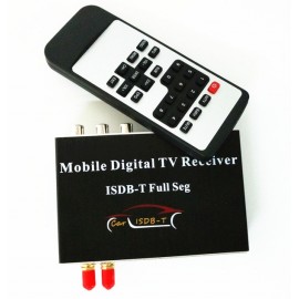 Car Auto External High Definition Full Seg ISDB-T Digital TV Receiver With 2 Tuners 2 Antennas Car Dvd GPS Dual ISDB-T TV Box