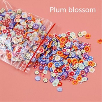 Plasticine addition soft ceramic fruit piece 1000 pieces mixed fruit bar nail jewelry mobile beauty patch slime diy supplies