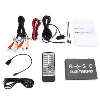 Zeepin T858 Tuner Dvb HD / SD ATSC Mobile Digital TV Box Receiver High Speed Supports Multiple OSD Languages USA Canada Mexico