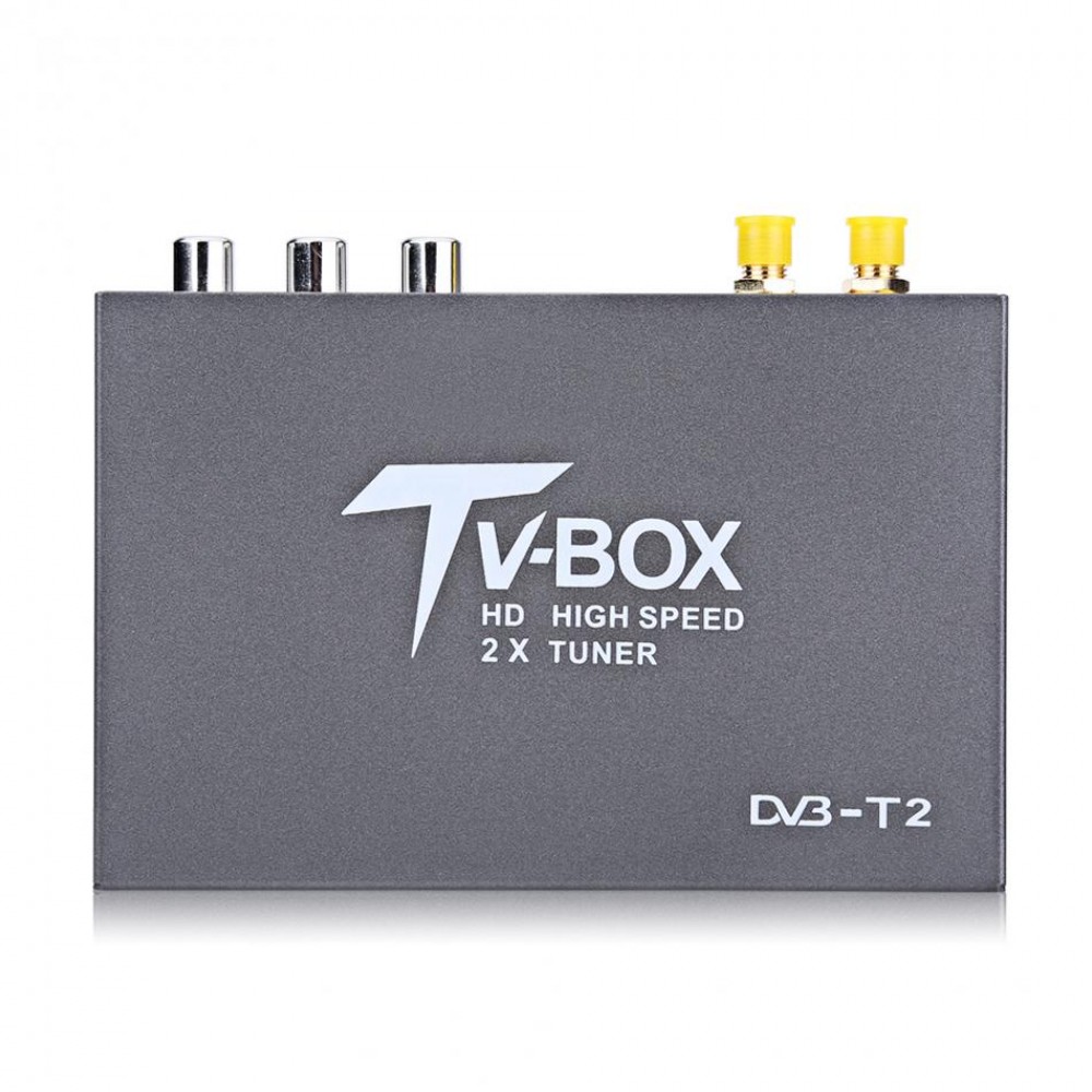 1080P HD DVB-T Car Mobile Digital TV Box Receiver 2 Antenna Tuners Remote Control Mobile Digital TV Turner Receiver
