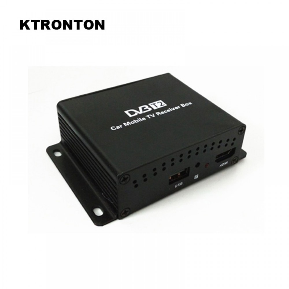 120-140km/h Speed Driving Car DVB-T2 Digital TV Receiver Box with Dual Mobility Tuners Two Active Antennas , support USB HDMI