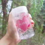 10Sheets/90pcs Stickers for Slime Container Pink Heart Shape Slime DIY Accessories Slime Storage Box Sticker Supplies