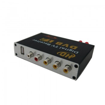 Dual Antenna DVB-T2 Car Digital TV Receiver External Digital TV Box RCA Connector For  Russia Europe Thailand Singapore