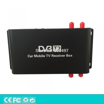 HD Car Mobile Digital TV Receiver Mobile Car DVB-T2 USB HDMI MPEG4 MPEG2 Digital TV Four Tuner HD H.265 Receiver Box Set